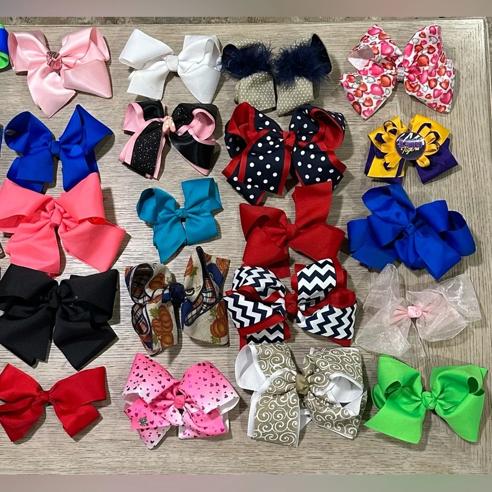 Gold Leopard Print Hair Bow w/ Purple Center-bundle 2 or more & save on shipping